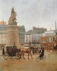 La Place Clichy, Paris, 1896 (détail)